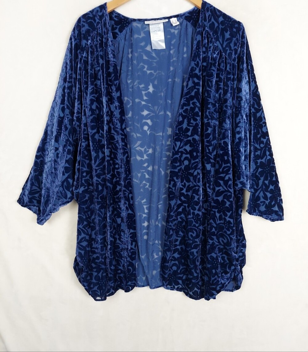 Velvet Burnout Cardigan Medium The Muses Whimsigoth Fairy Feminine